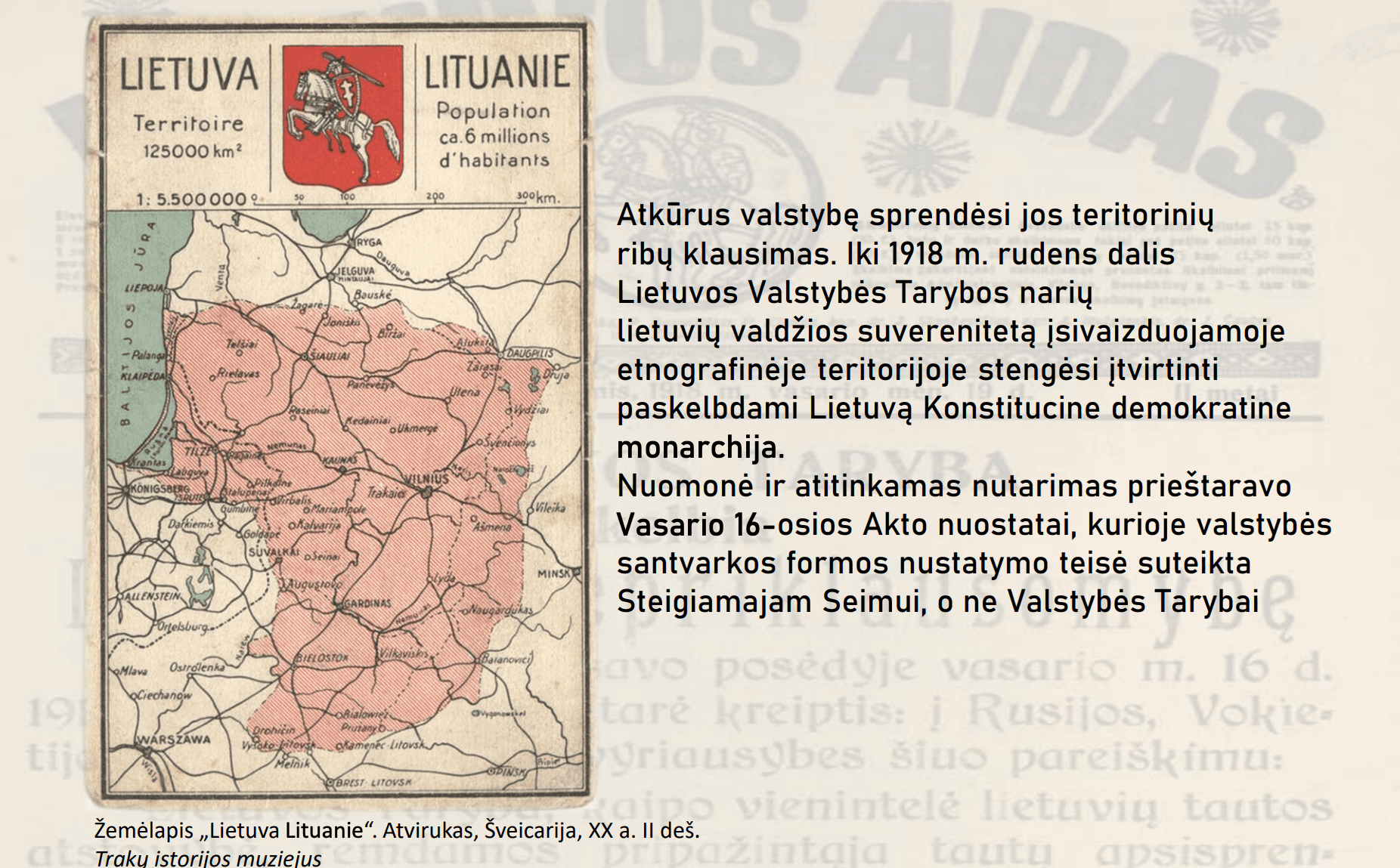 The Kingdom of Lithuania anno 1918